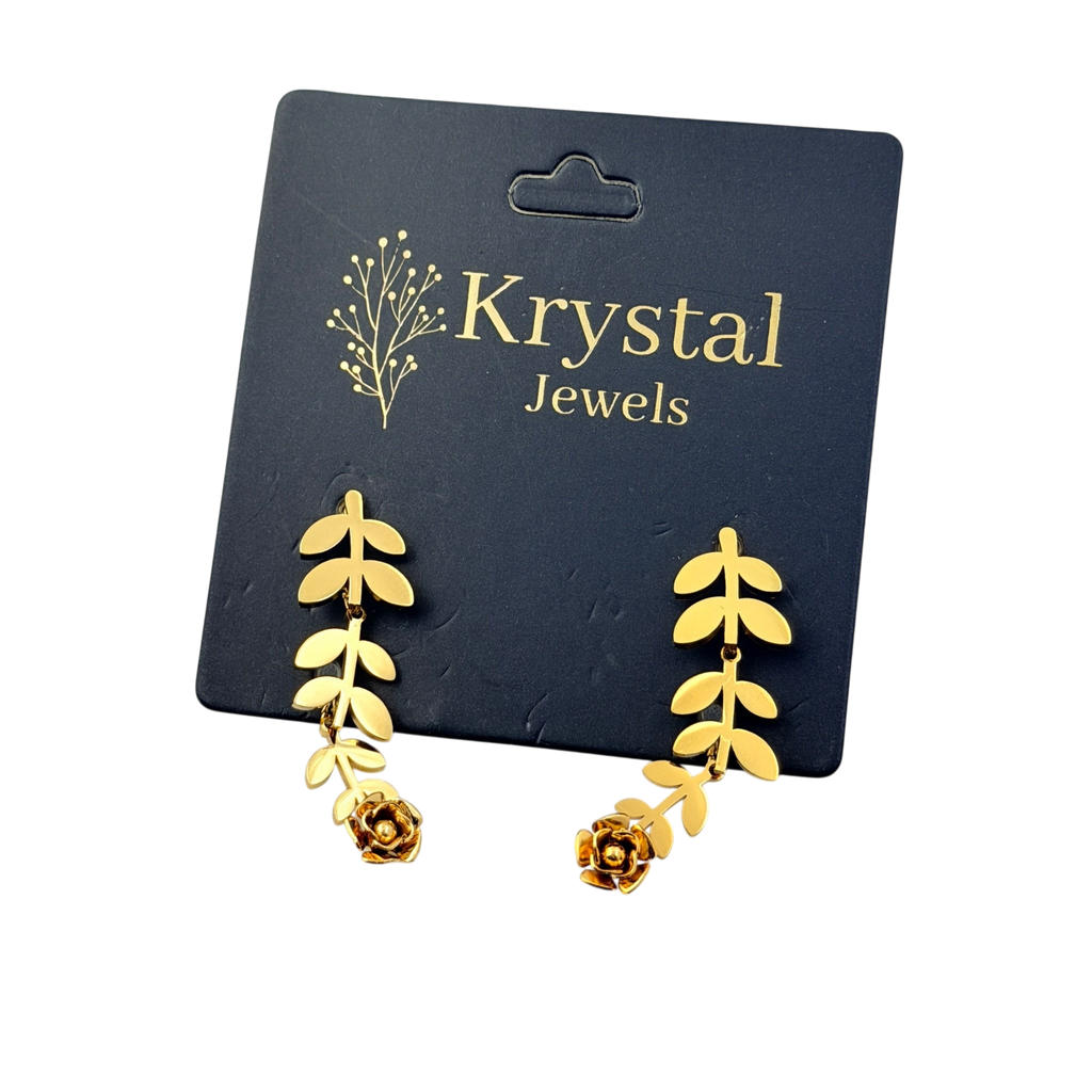 Leaf Drop Earrings
