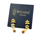 Leaf Drop Earrings