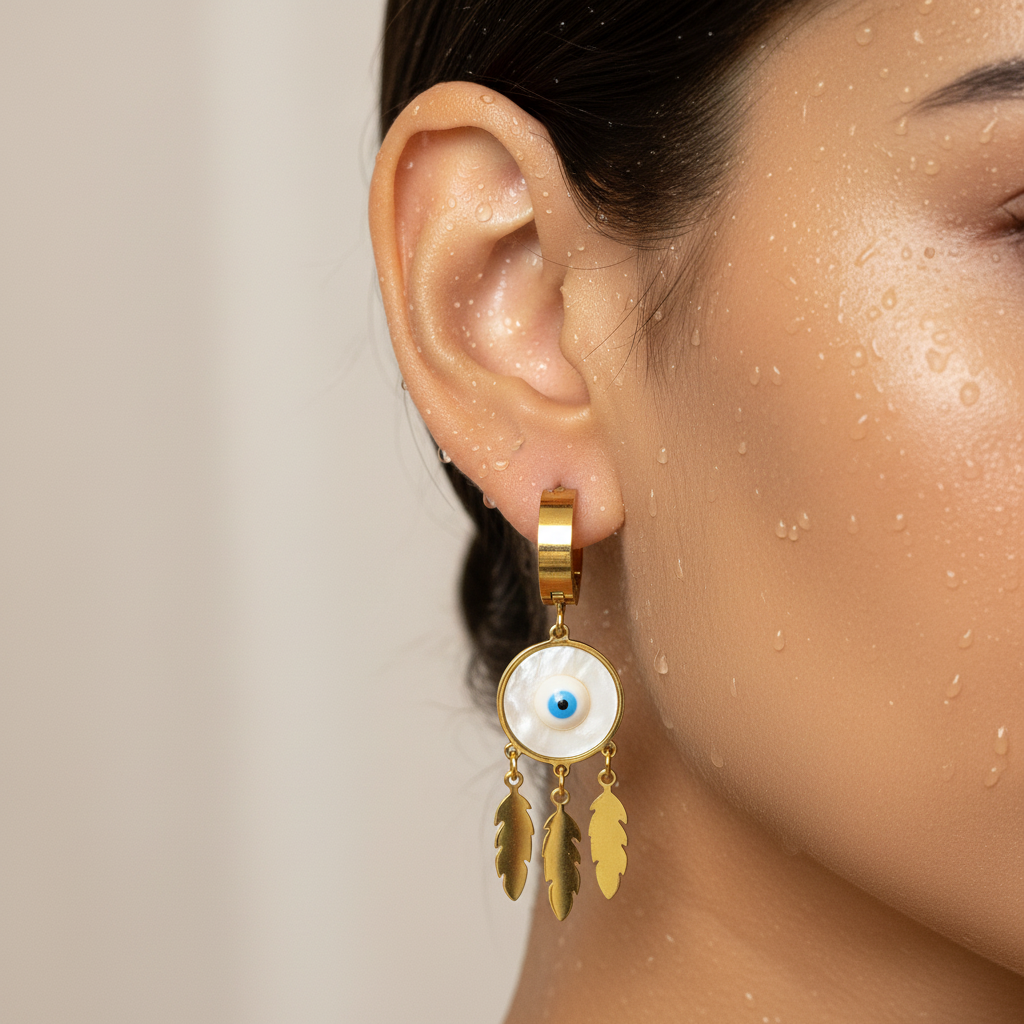 Evil Eye Drop Earrings
