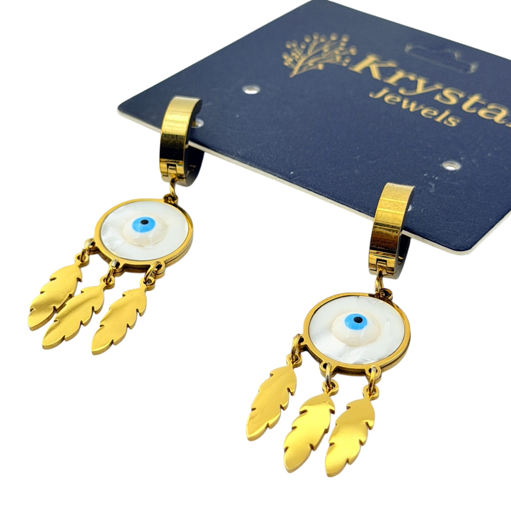 Evil Eye Drop Earrings