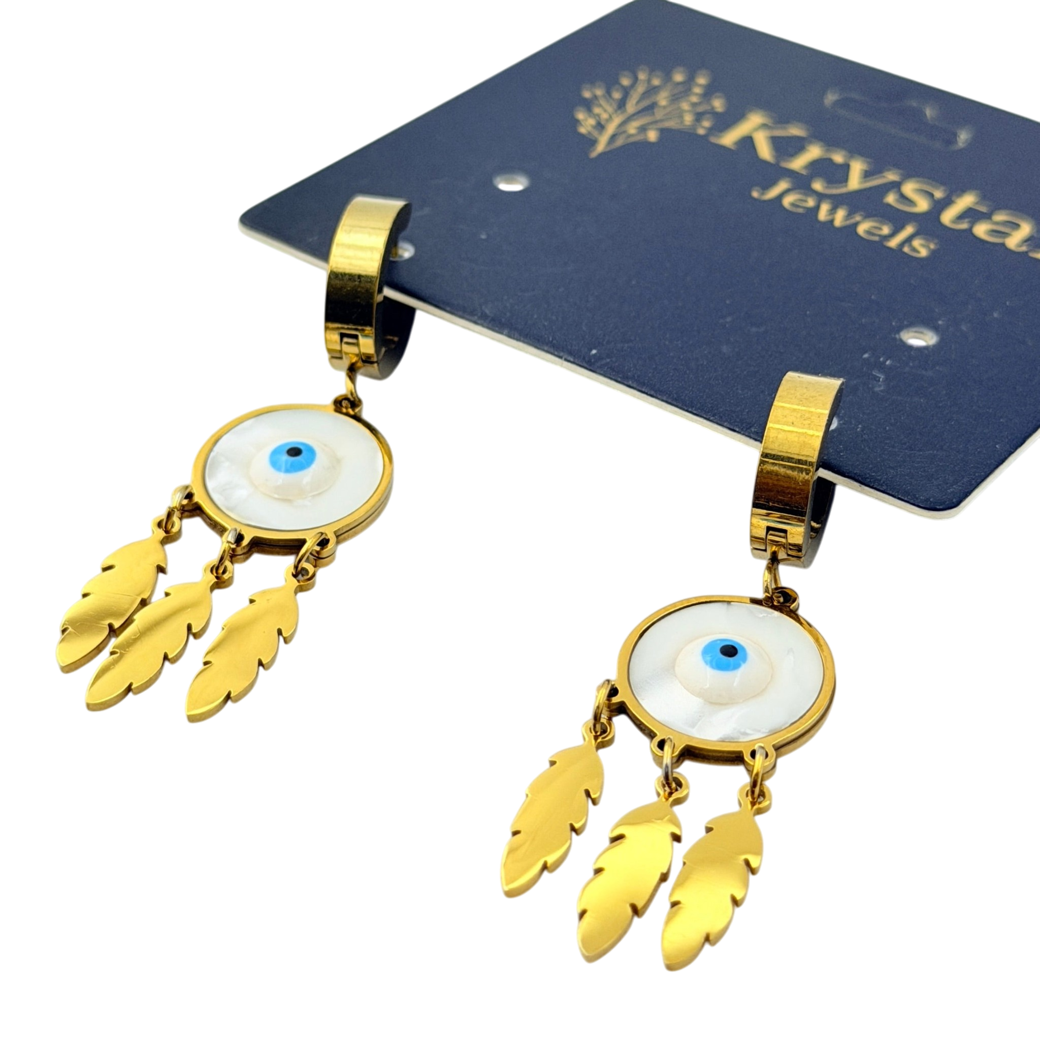 Evil Eye Drop Earrings
