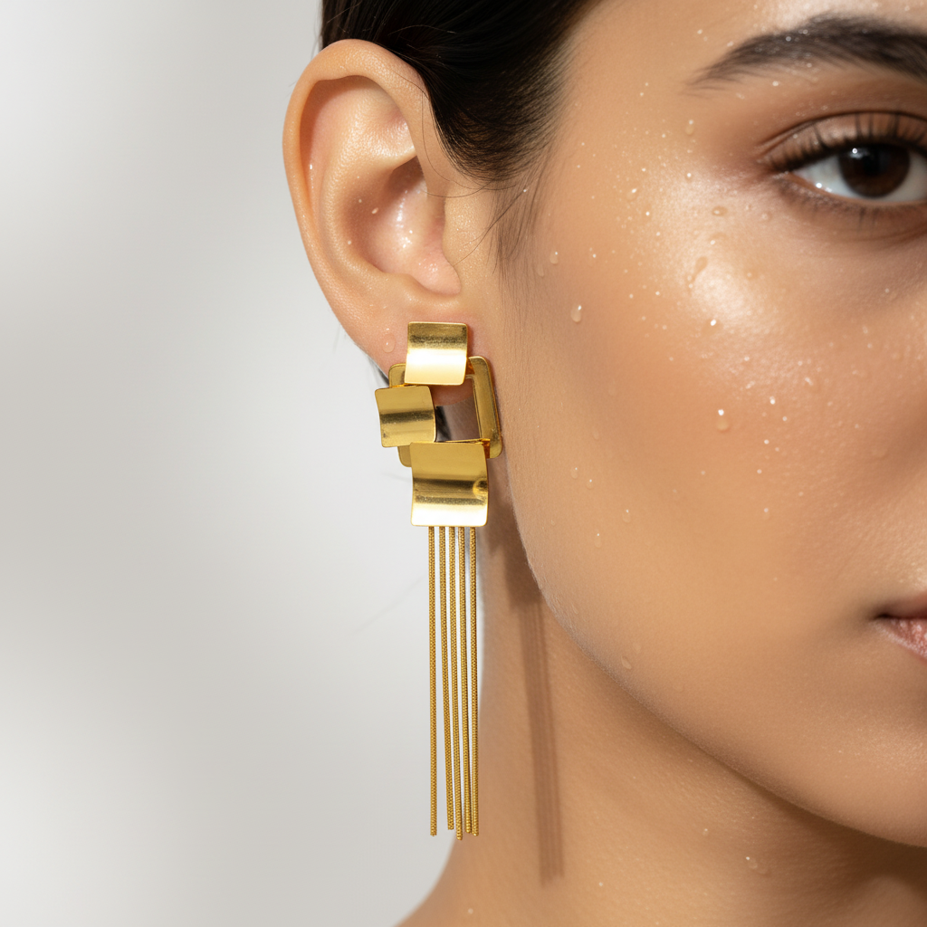 Layered Geometric Earrings