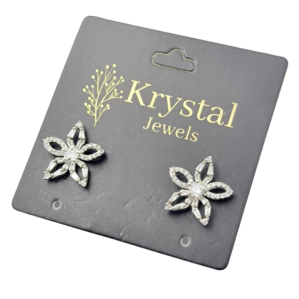 Sparkling Floral Earrings