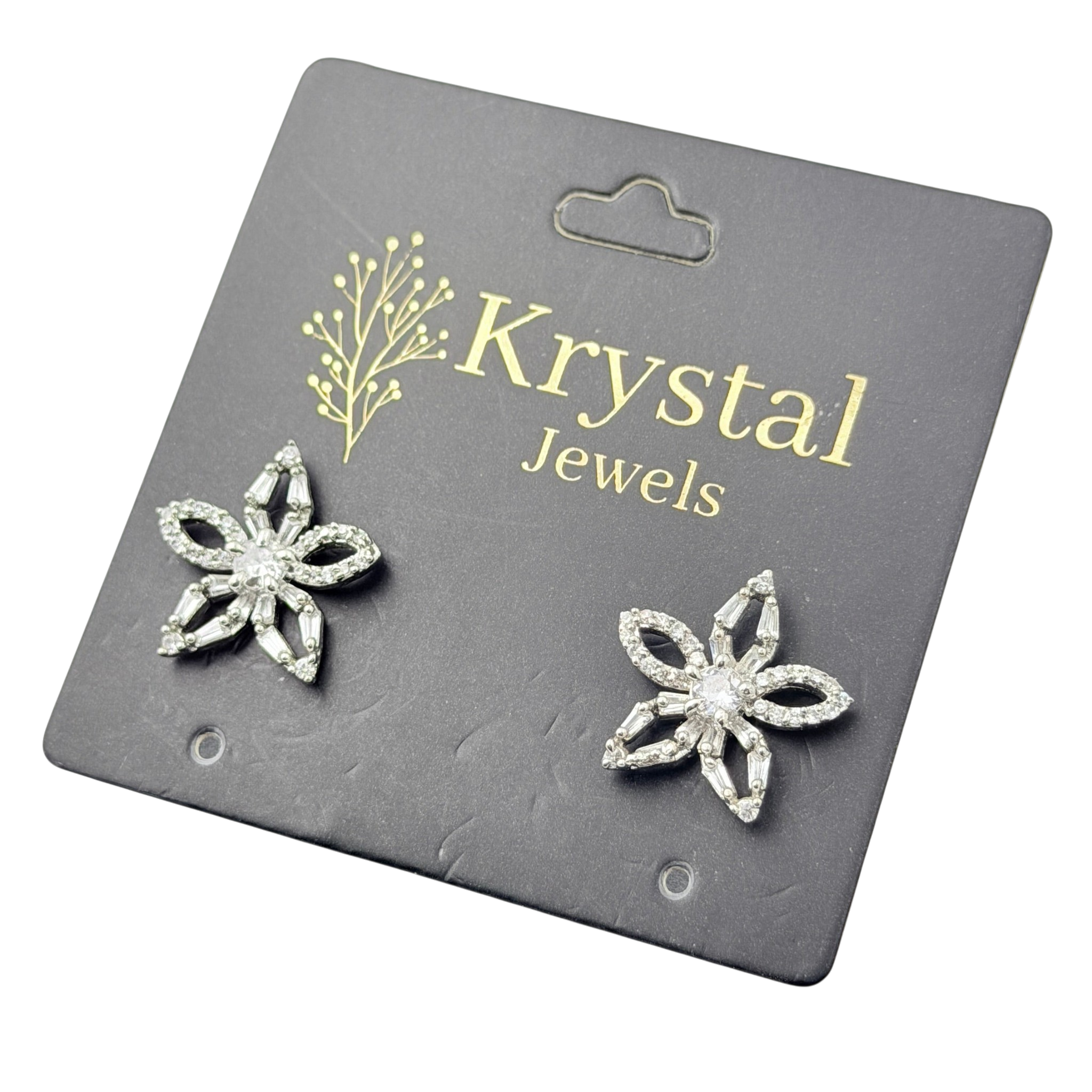 Sparkling Floral Earrings