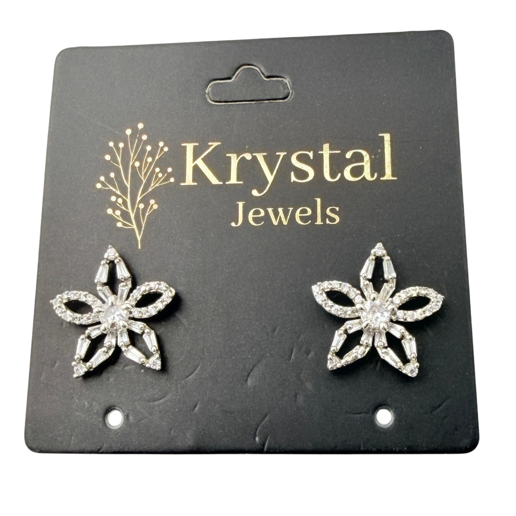 Sparkling Floral Earrings