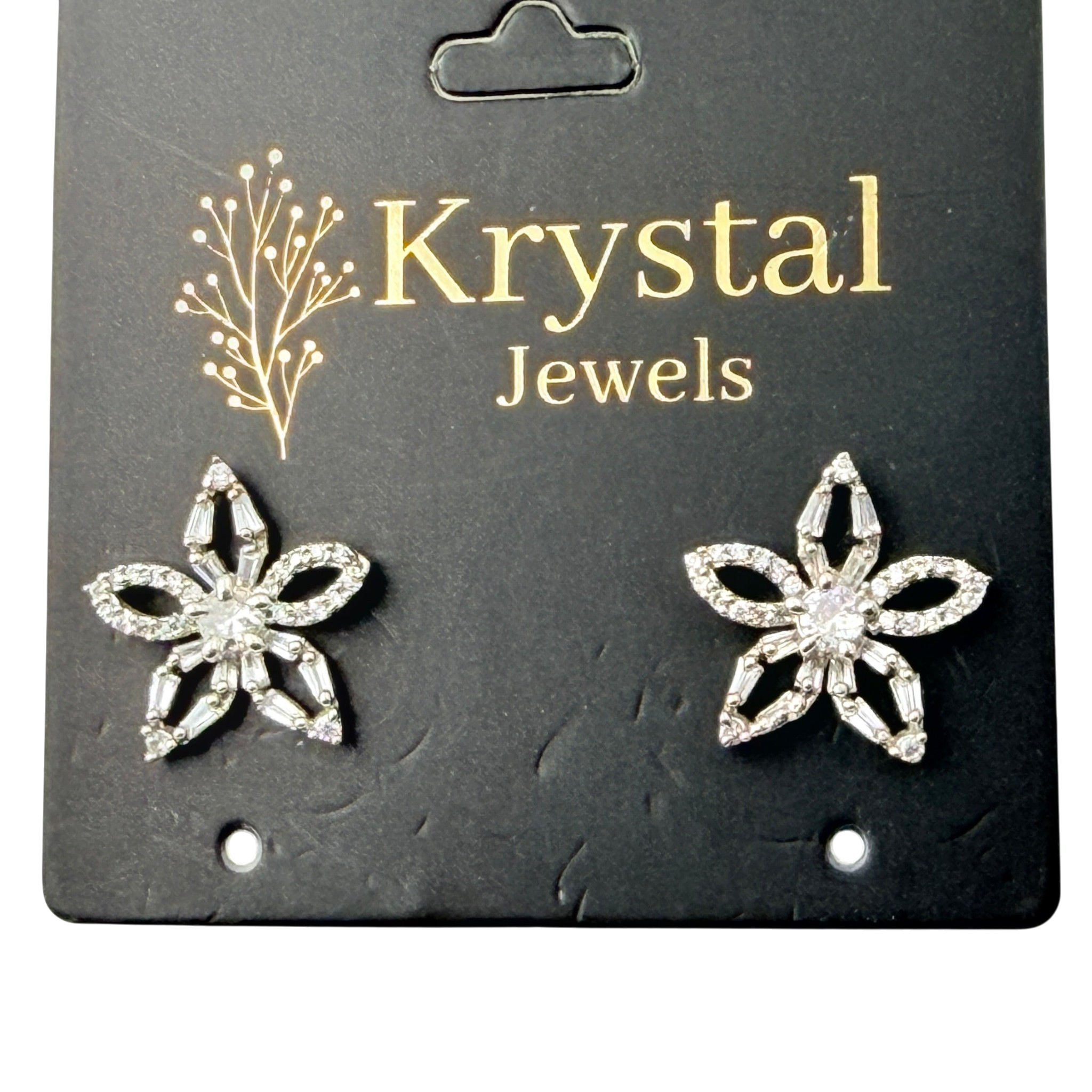 Sparkling Floral Earrings