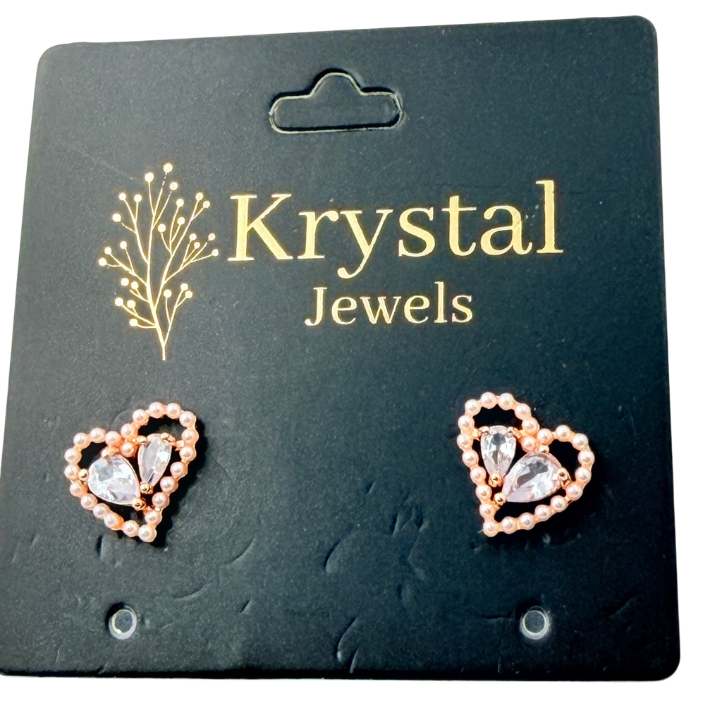Blush Heart Earrings