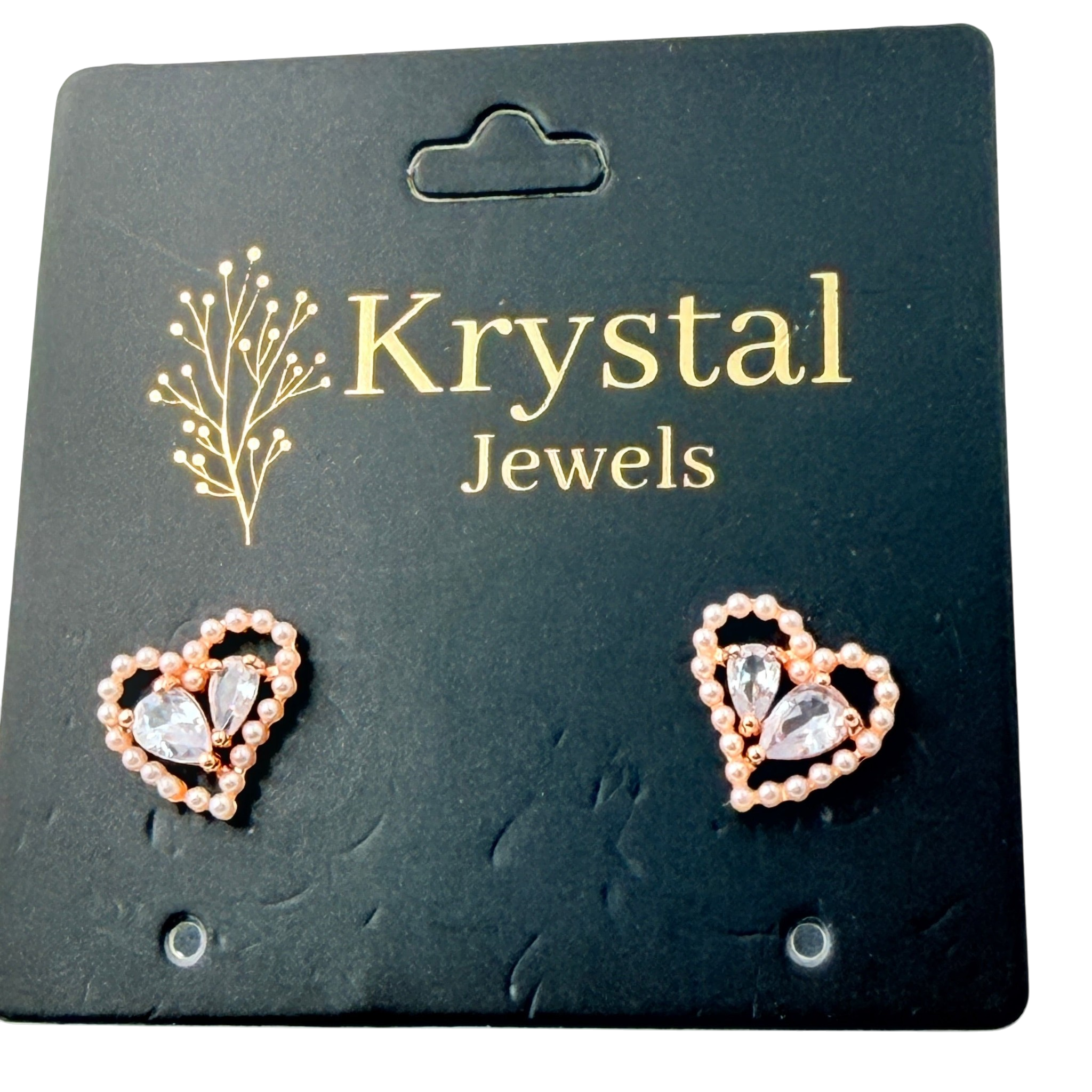 Blush Heart Earrings