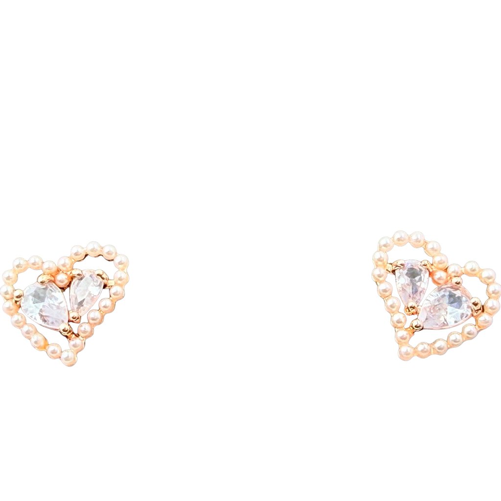 Blush Heart Earrings