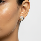 Pearl Glow Stud Earrings