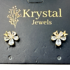 Crystal Bloom Stud Earrings