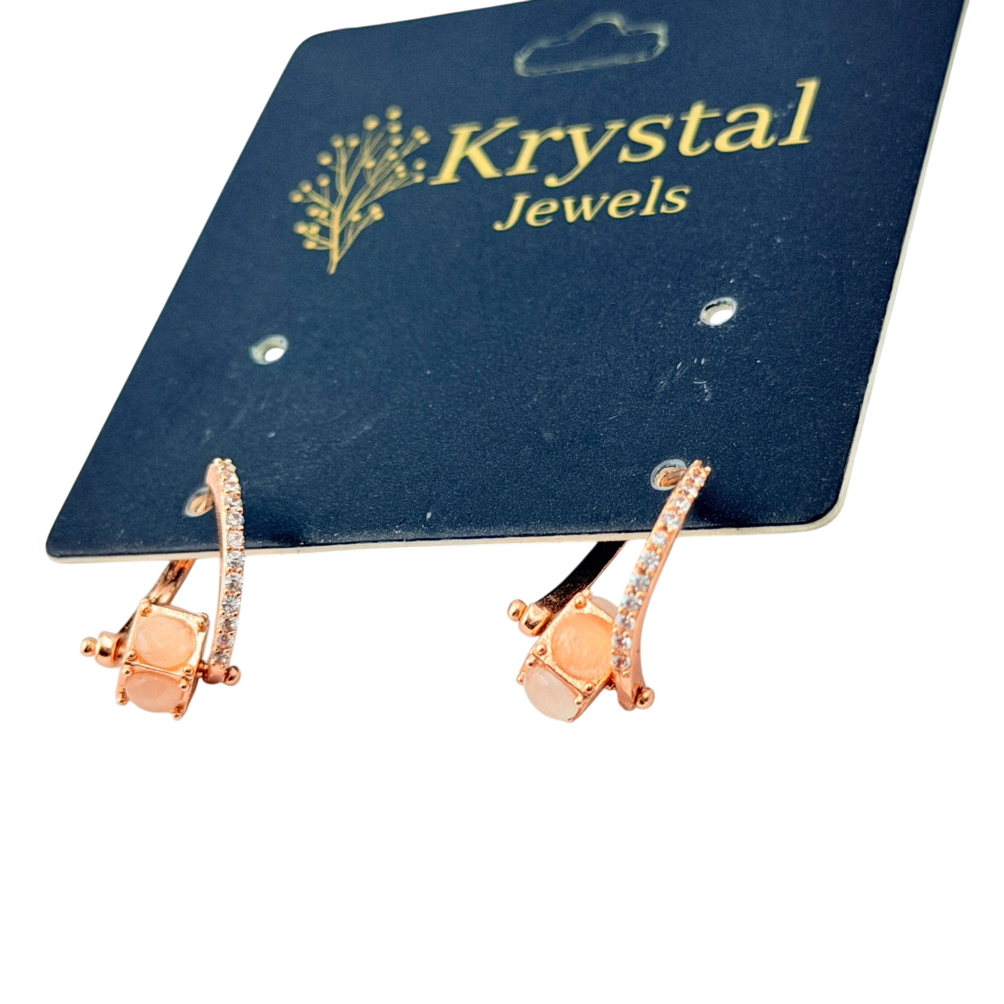 Blush Glow Hoop Earrings