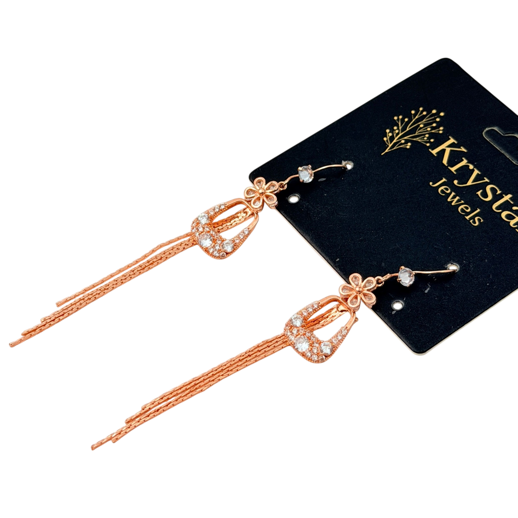Floral Cascade Drop Earrings
