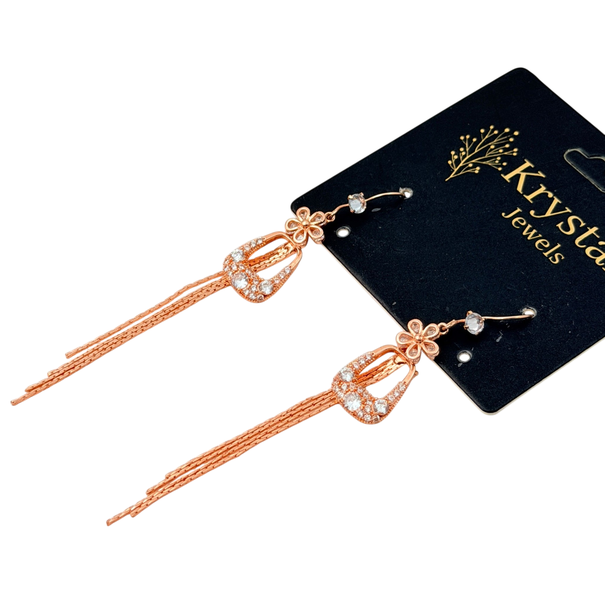 Floral Cascade Drop Earrings