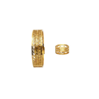 Heart Lattice Gold Cuff & Ring Set