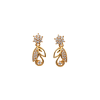 Floral Leaf Drop Earrings