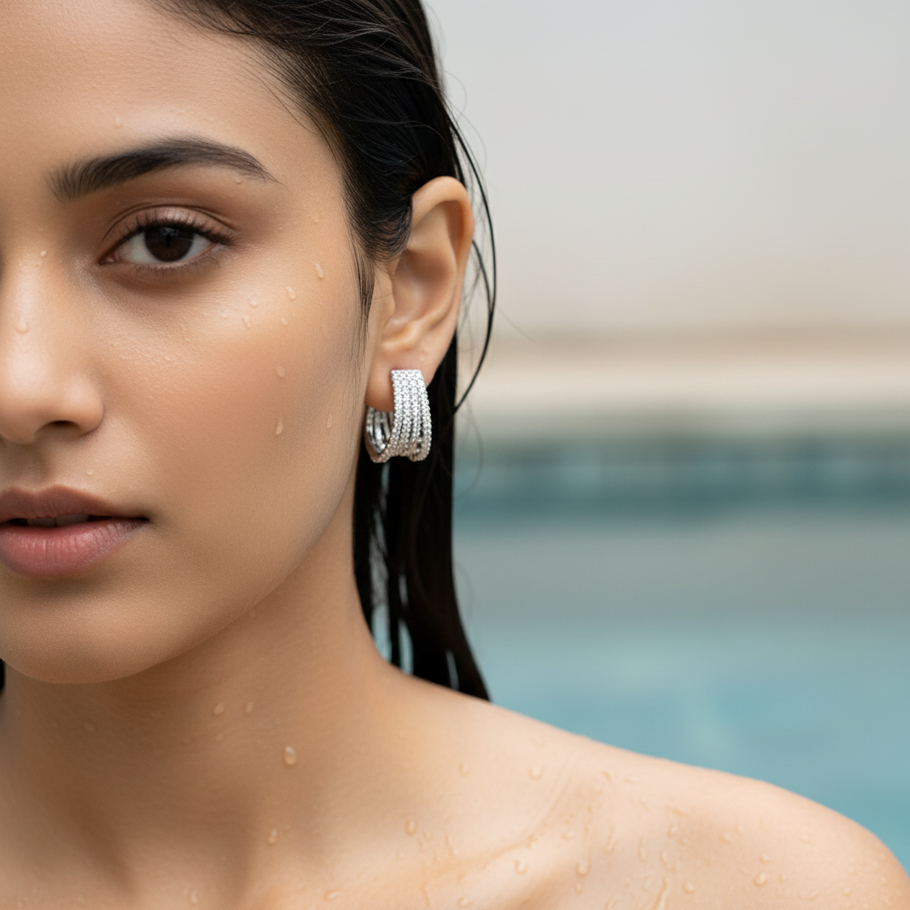 Multi-Layer Spark Hoop Earrings