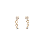 Triple Heart Drop Earrings
