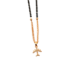 Airplane Charm Mangalsutra Necklace