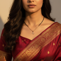 Airplane Charm Mangalsutra Necklace