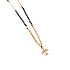 Airplane Charm Mangalsutra Necklace