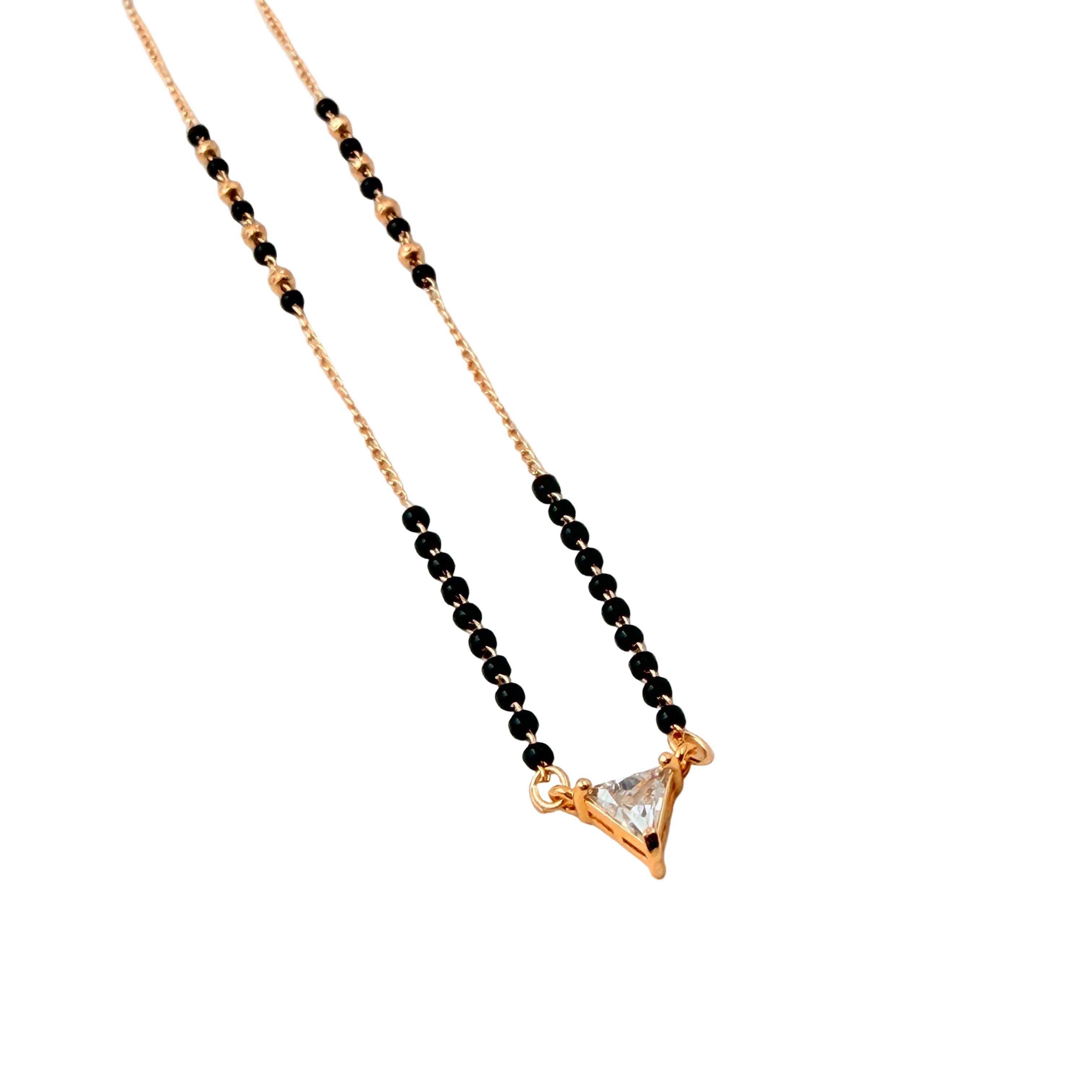 Triangle Solitaire Mangalsutra Necklace