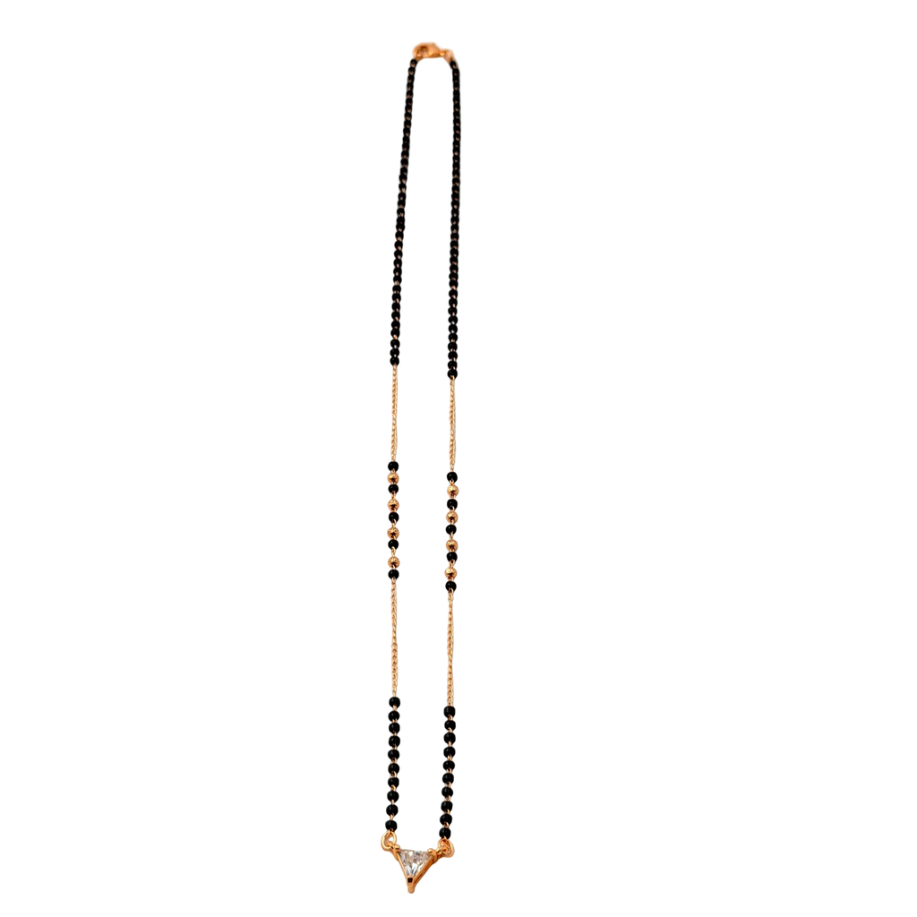 Triangle Solitaire Mangalsutra Necklace