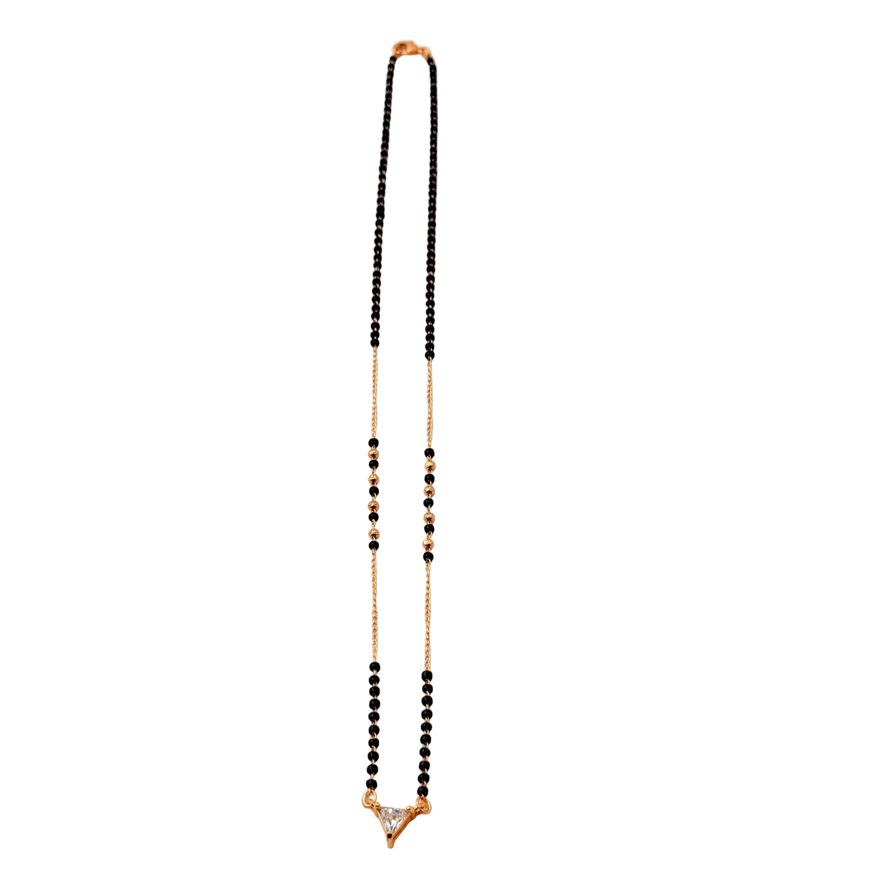Triangle Solitaire Mangalsutra Necklace