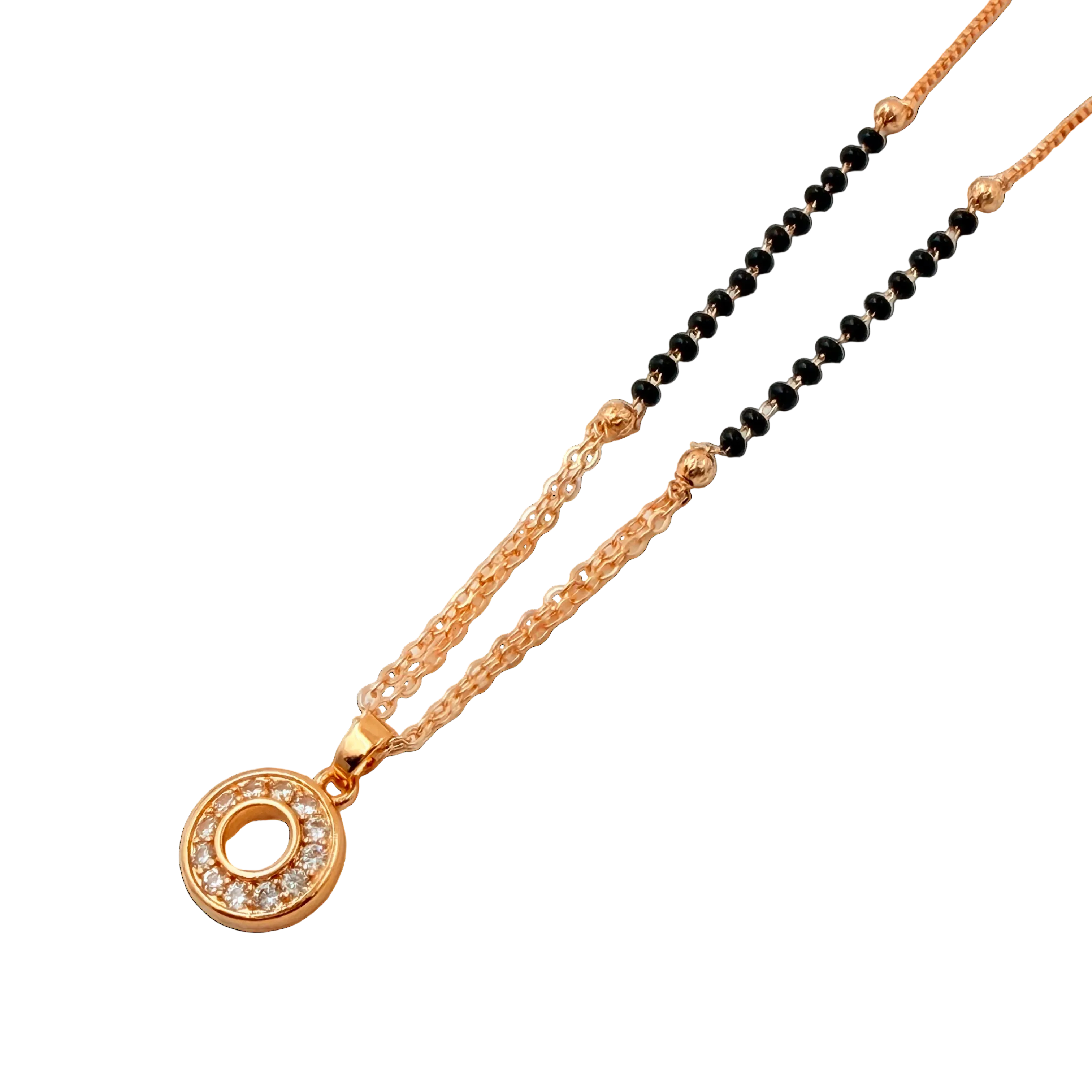 Halo Circle Mangalsutra Necklace