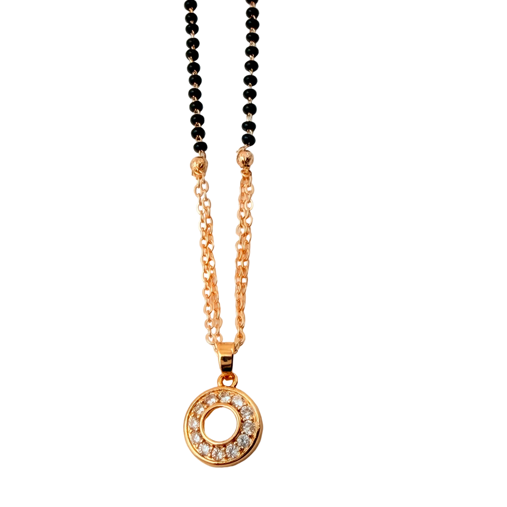 Halo Circle Mangalsutra Necklace