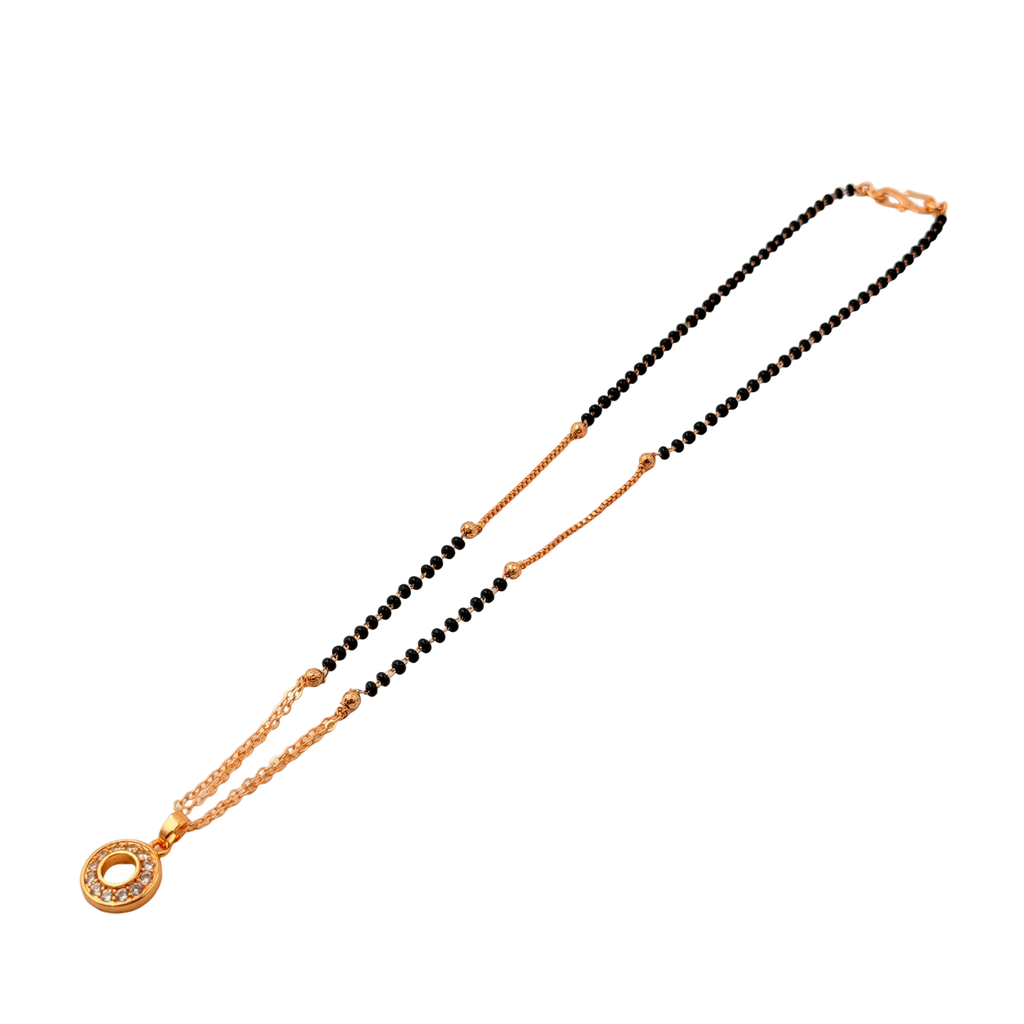 Halo Circle Mangalsutra Necklace