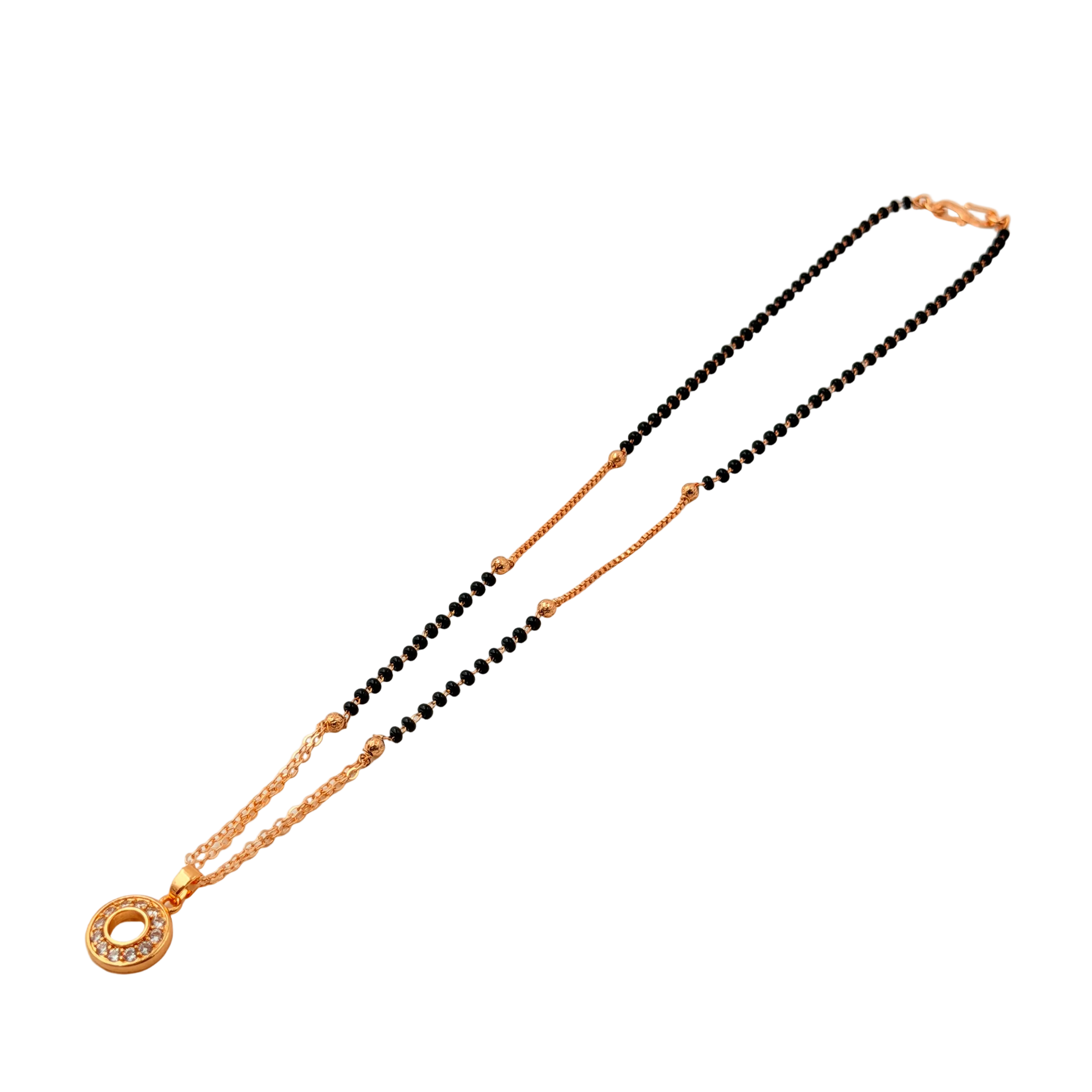 Halo Circle Mangalsutra Necklace
