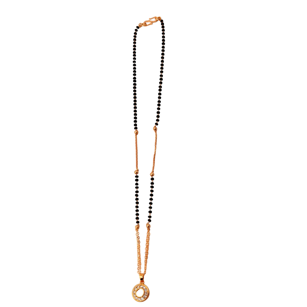 Halo Circle Mangalsutra Necklace