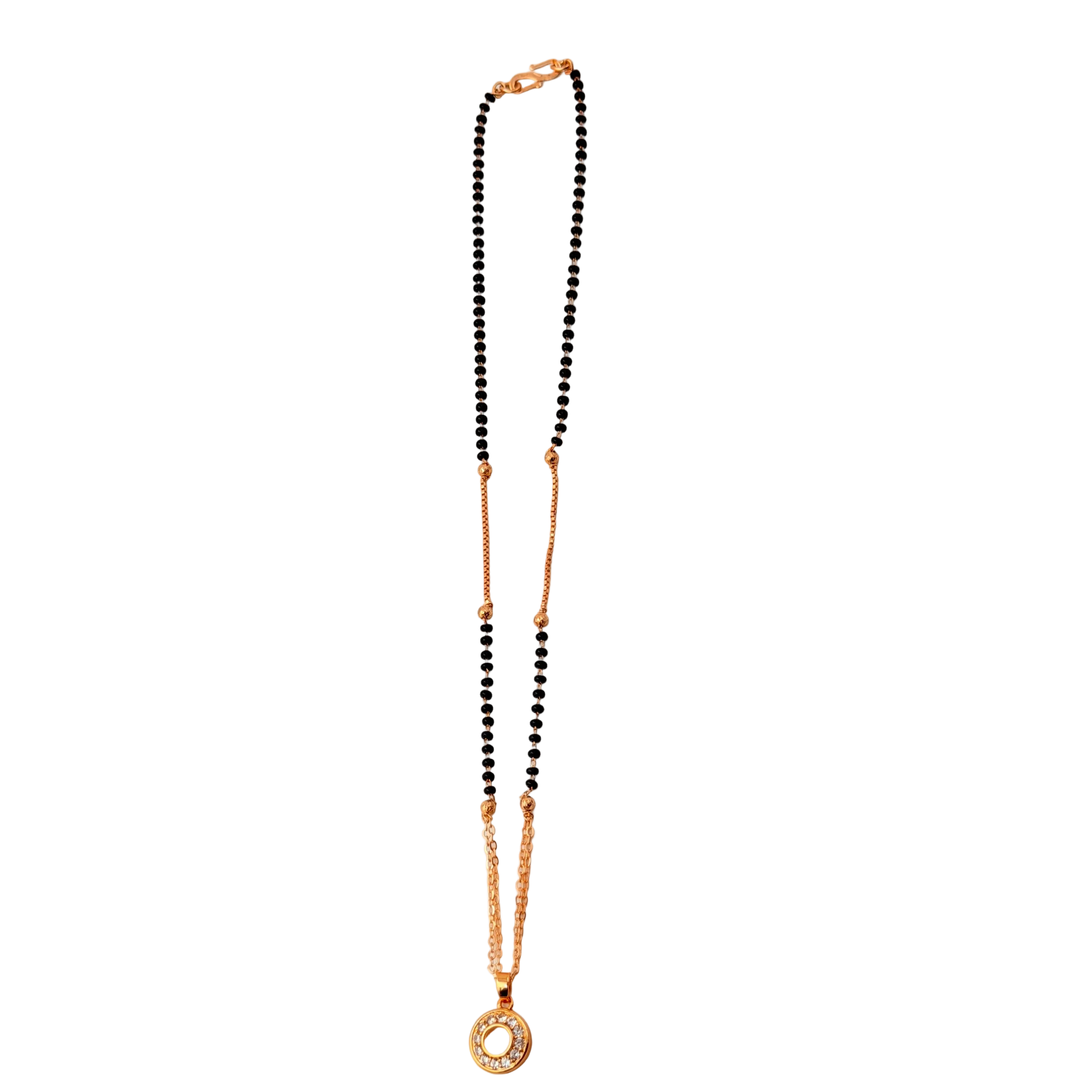 Halo Circle Mangalsutra Necklace