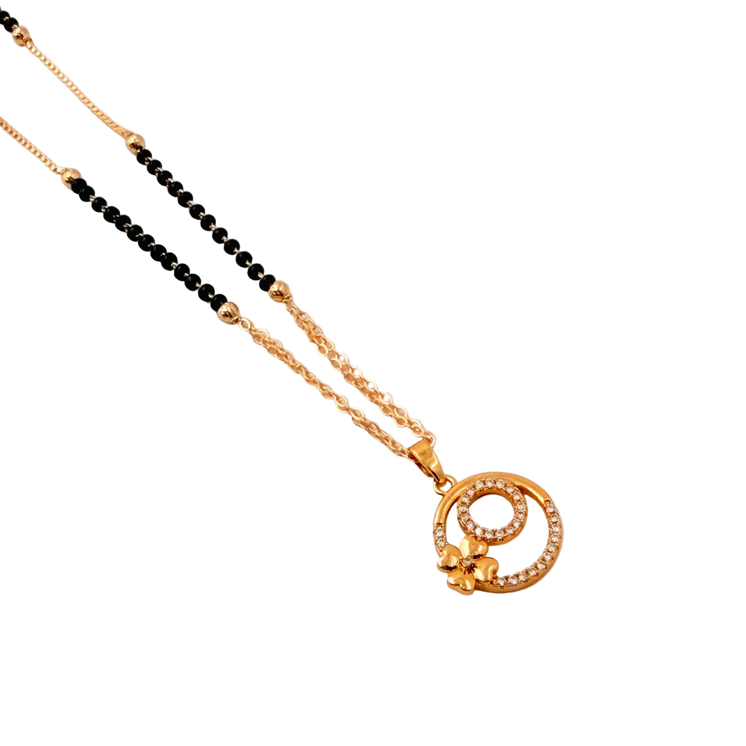 Floral Swirl Mangalsutra Necklace