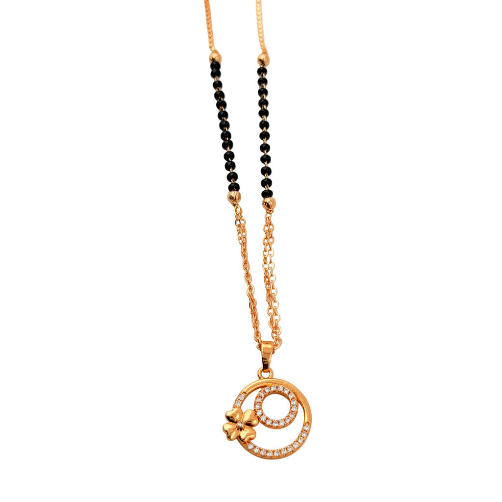 Floral Swirl Mangalsutra Necklace
