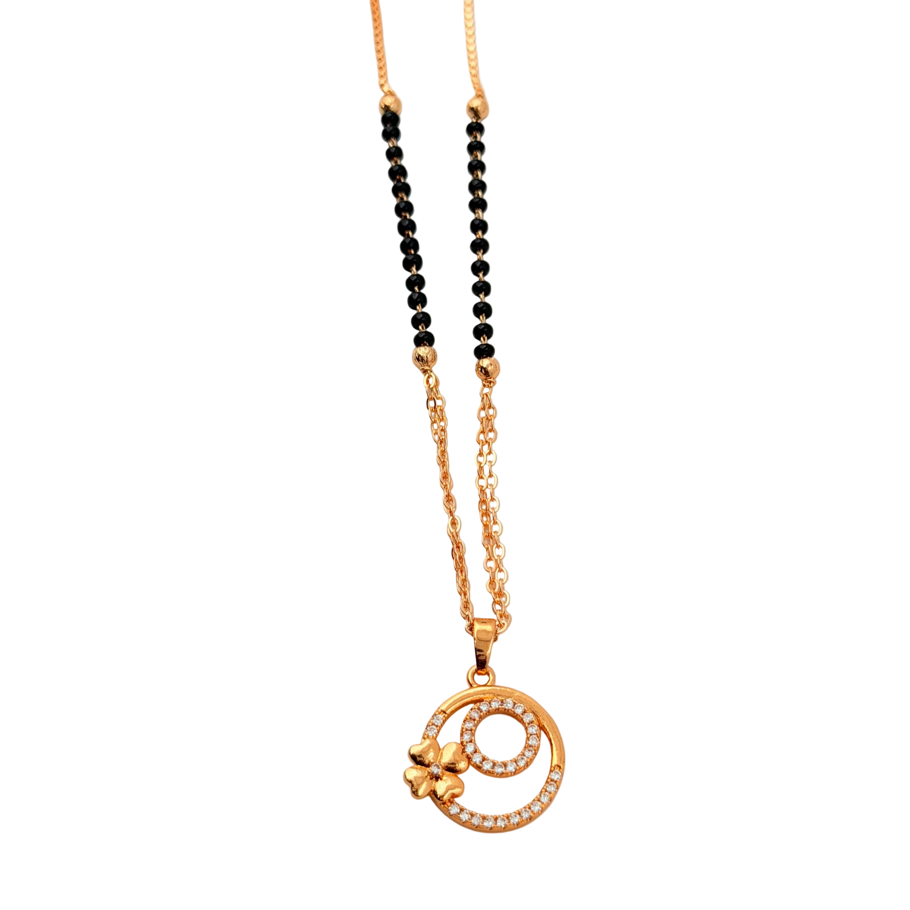 Floral Swirl Mangalsutra Necklace