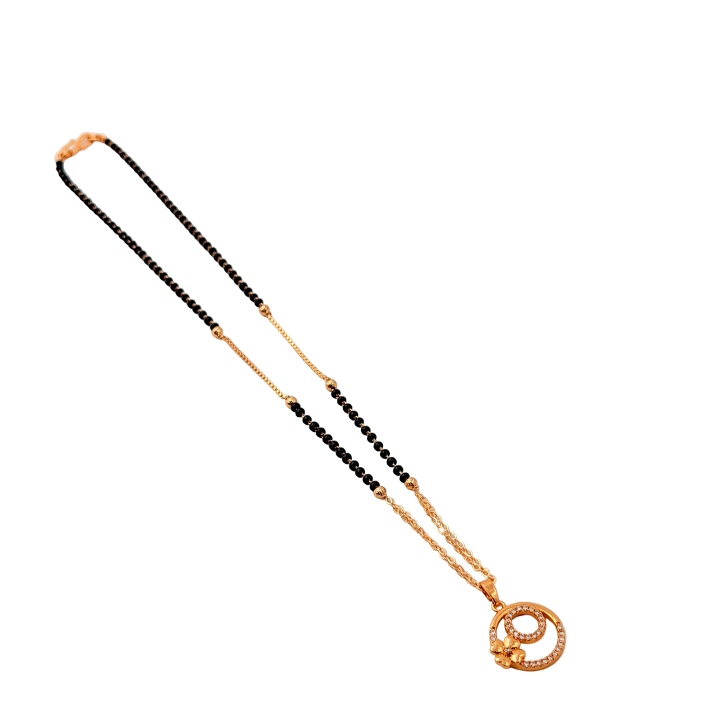 Floral Swirl Mangalsutra Necklace