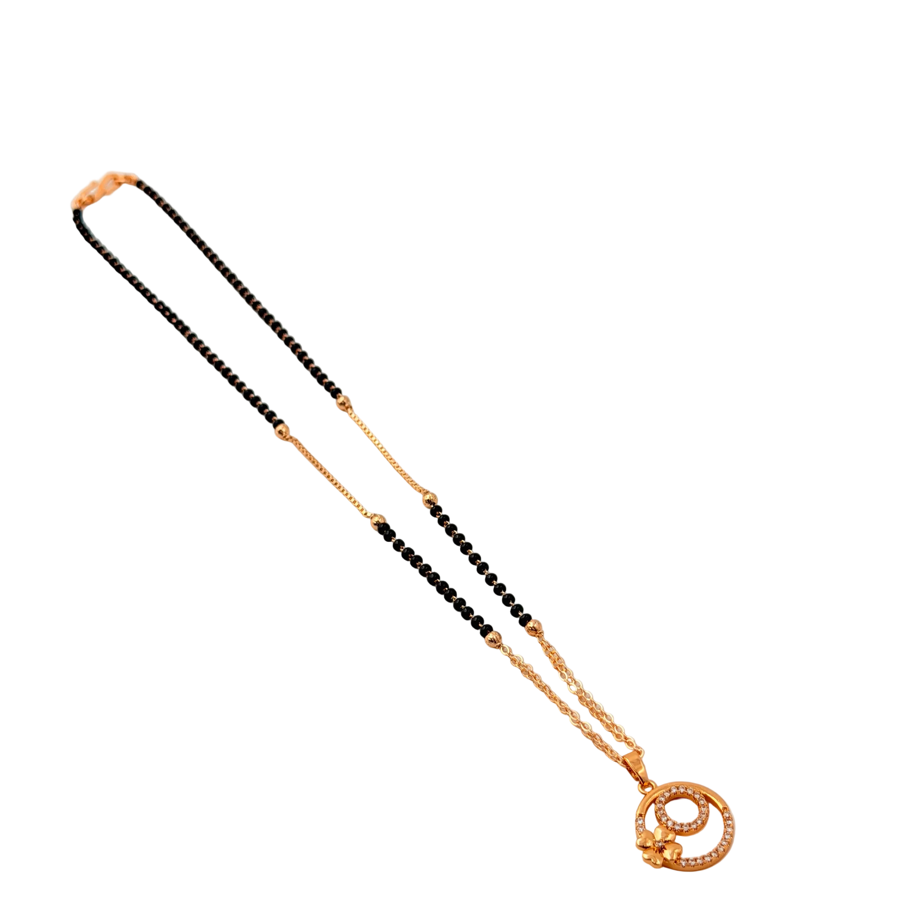 Floral Swirl Mangalsutra Necklace