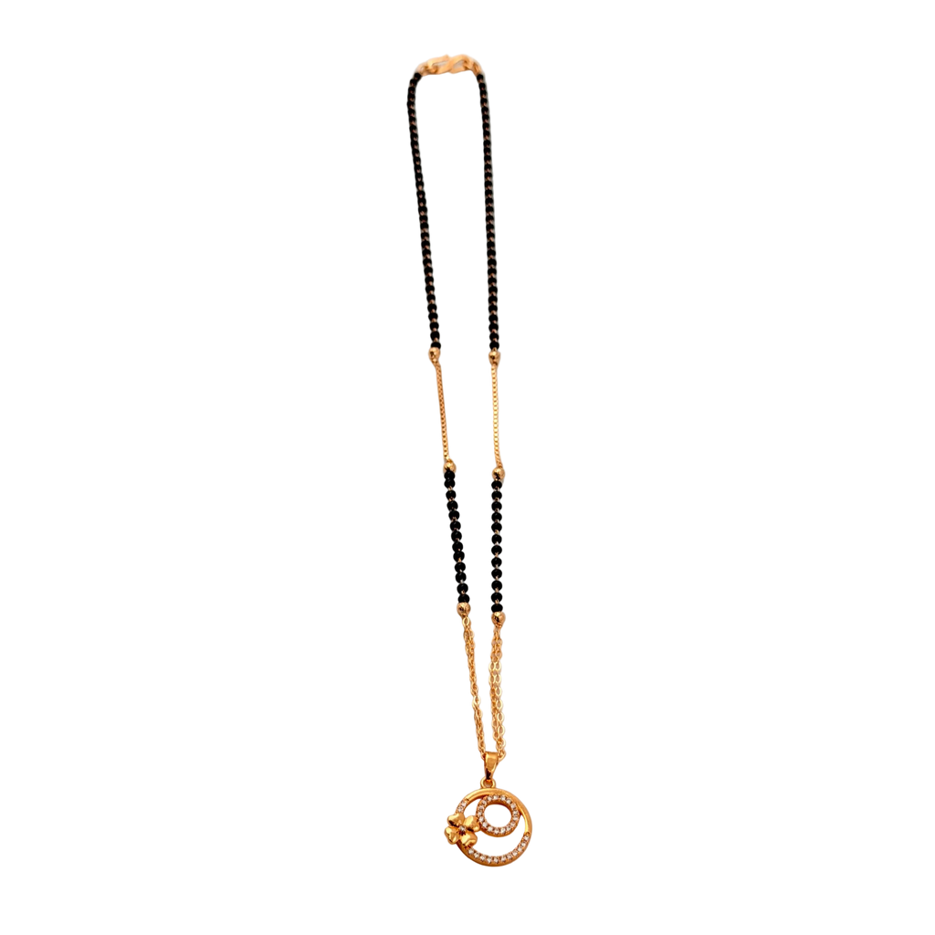 Floral Swirl Mangalsutra Necklace