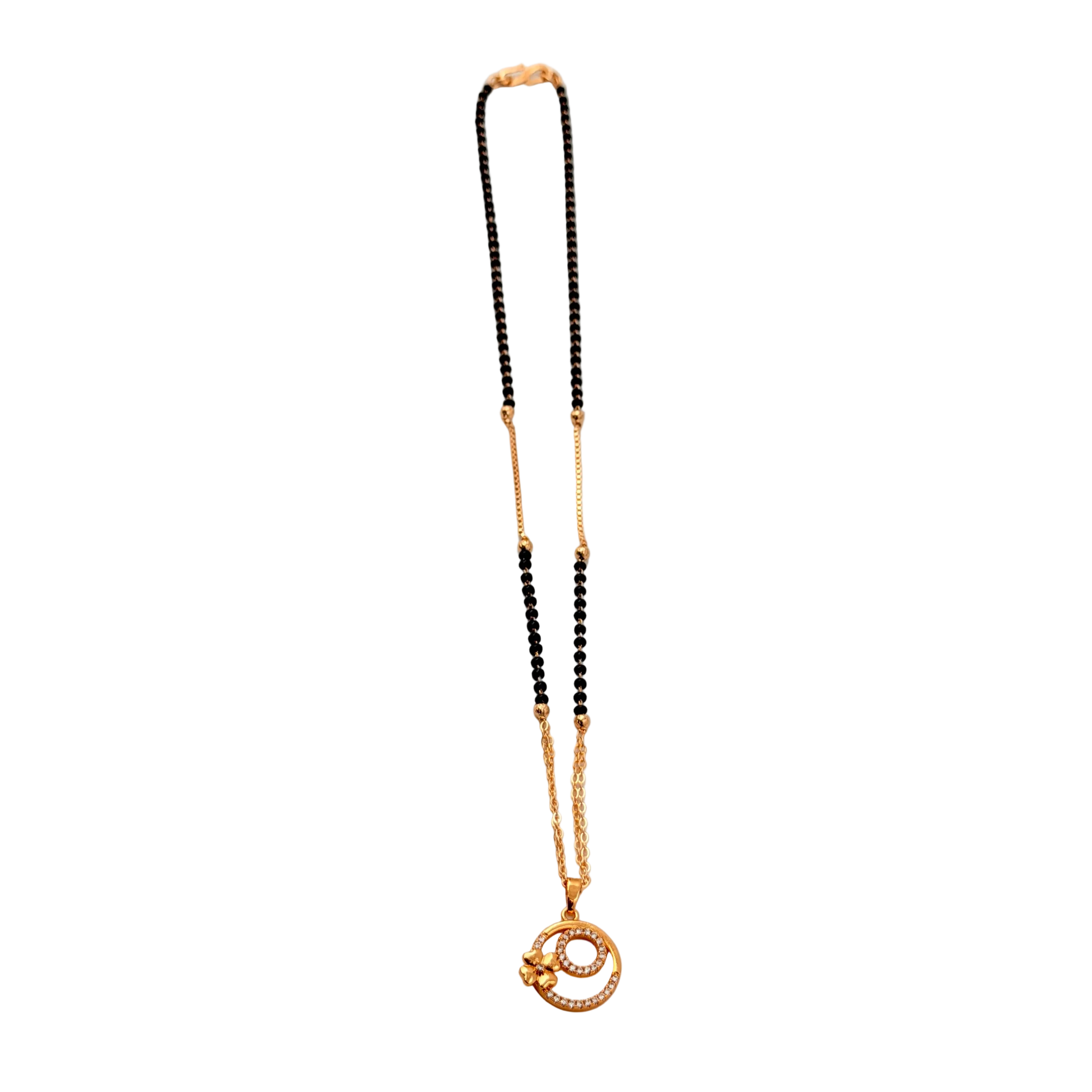 Floral Swirl Mangalsutra Necklace