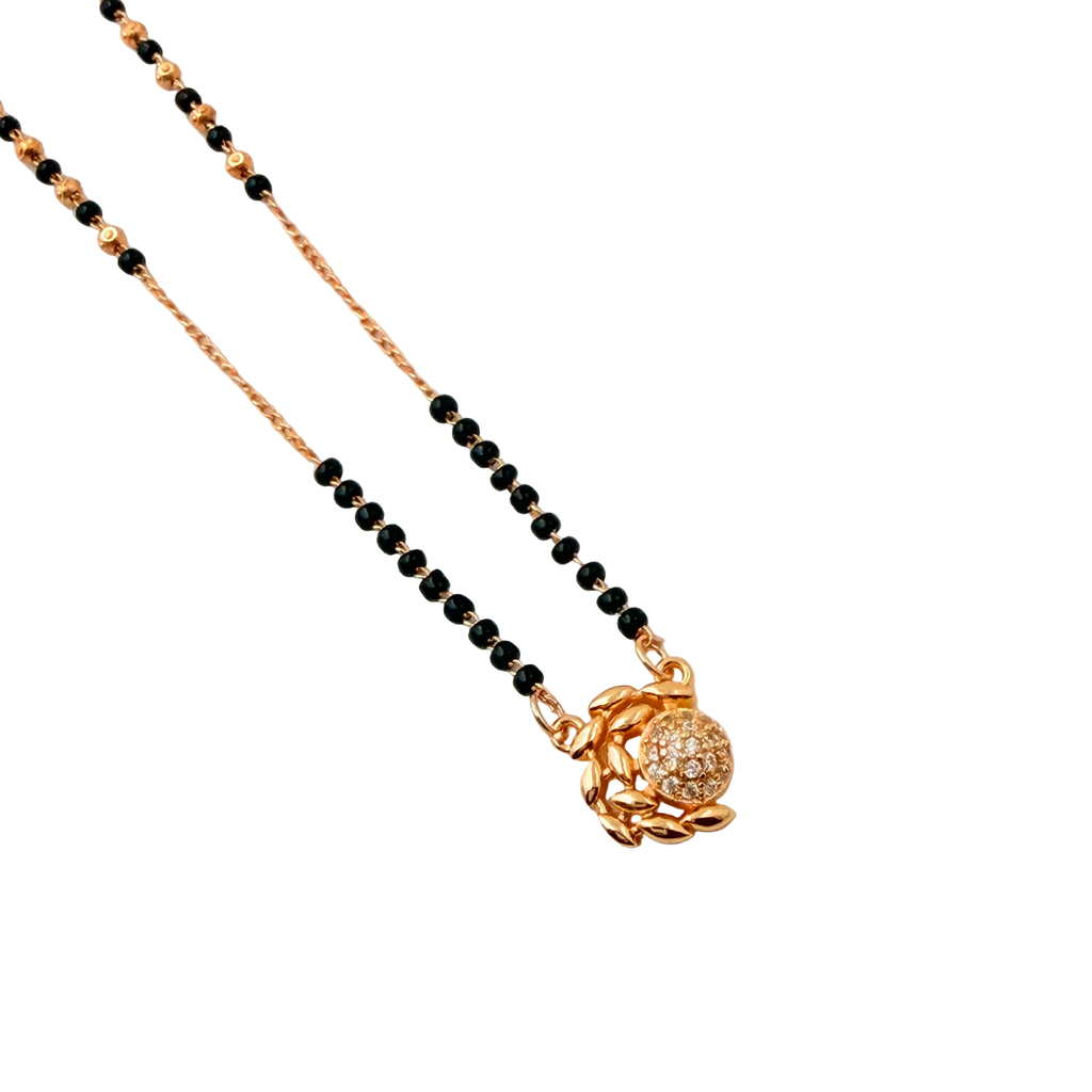 Floral Halo Mangalsutra Necklace