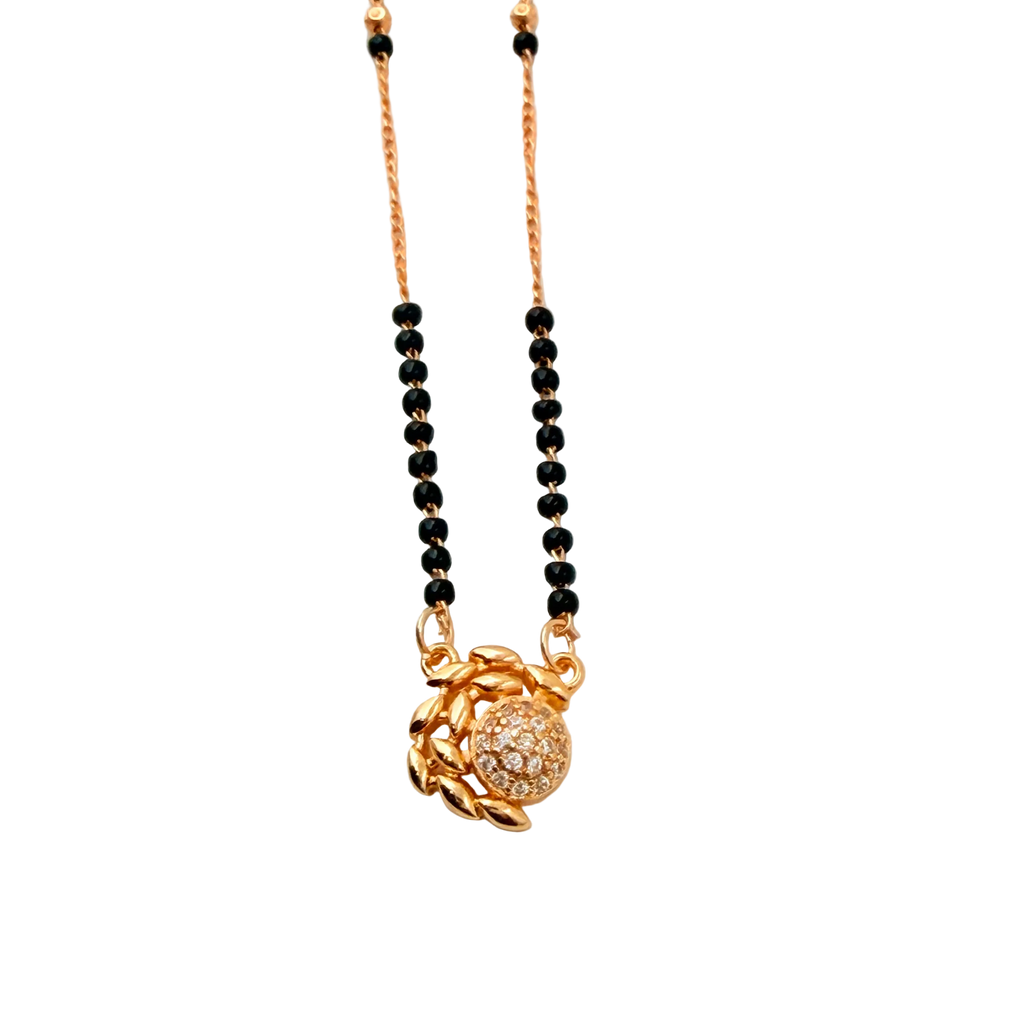 Floral Halo Mangalsutra Necklace