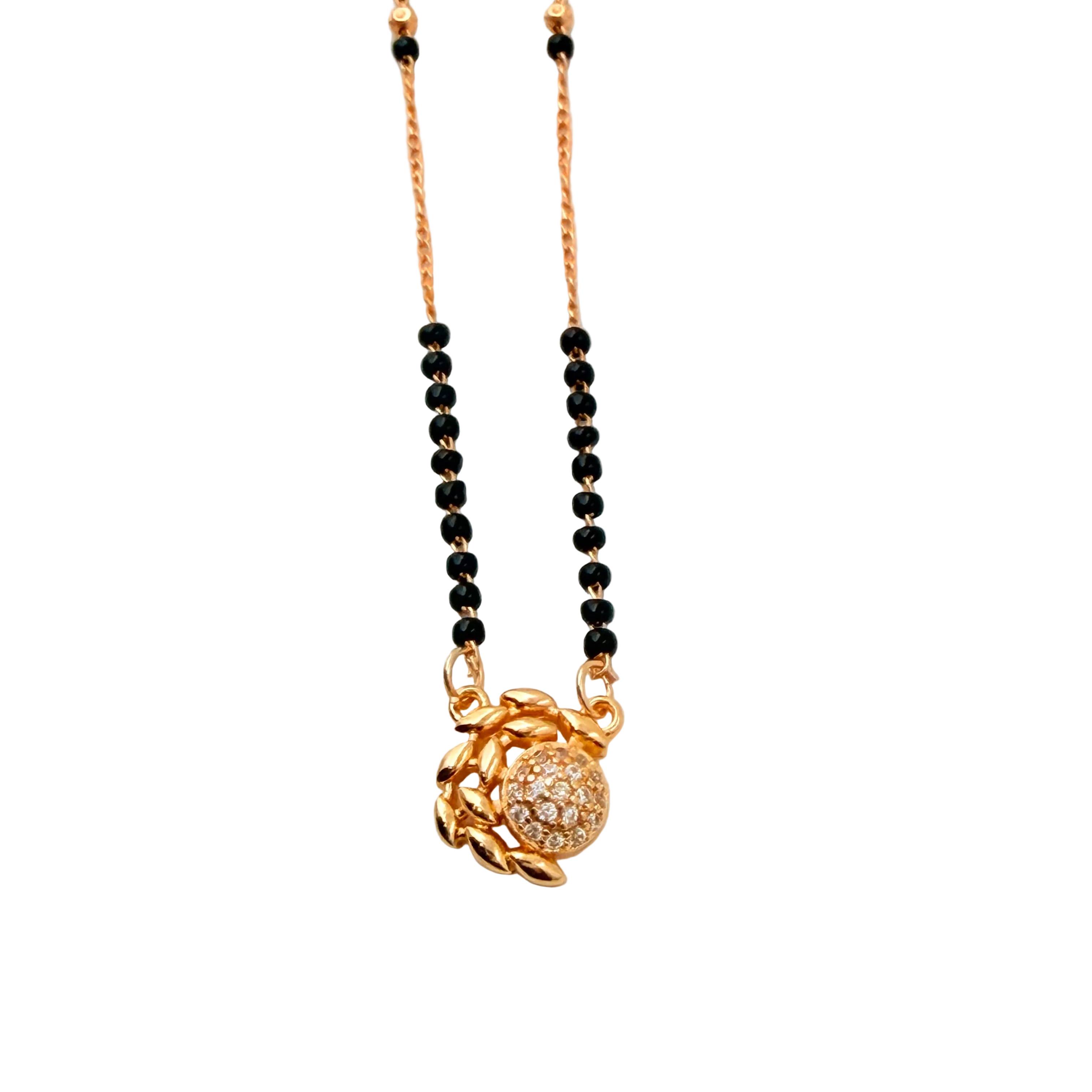 Floral Halo Mangalsutra Necklace