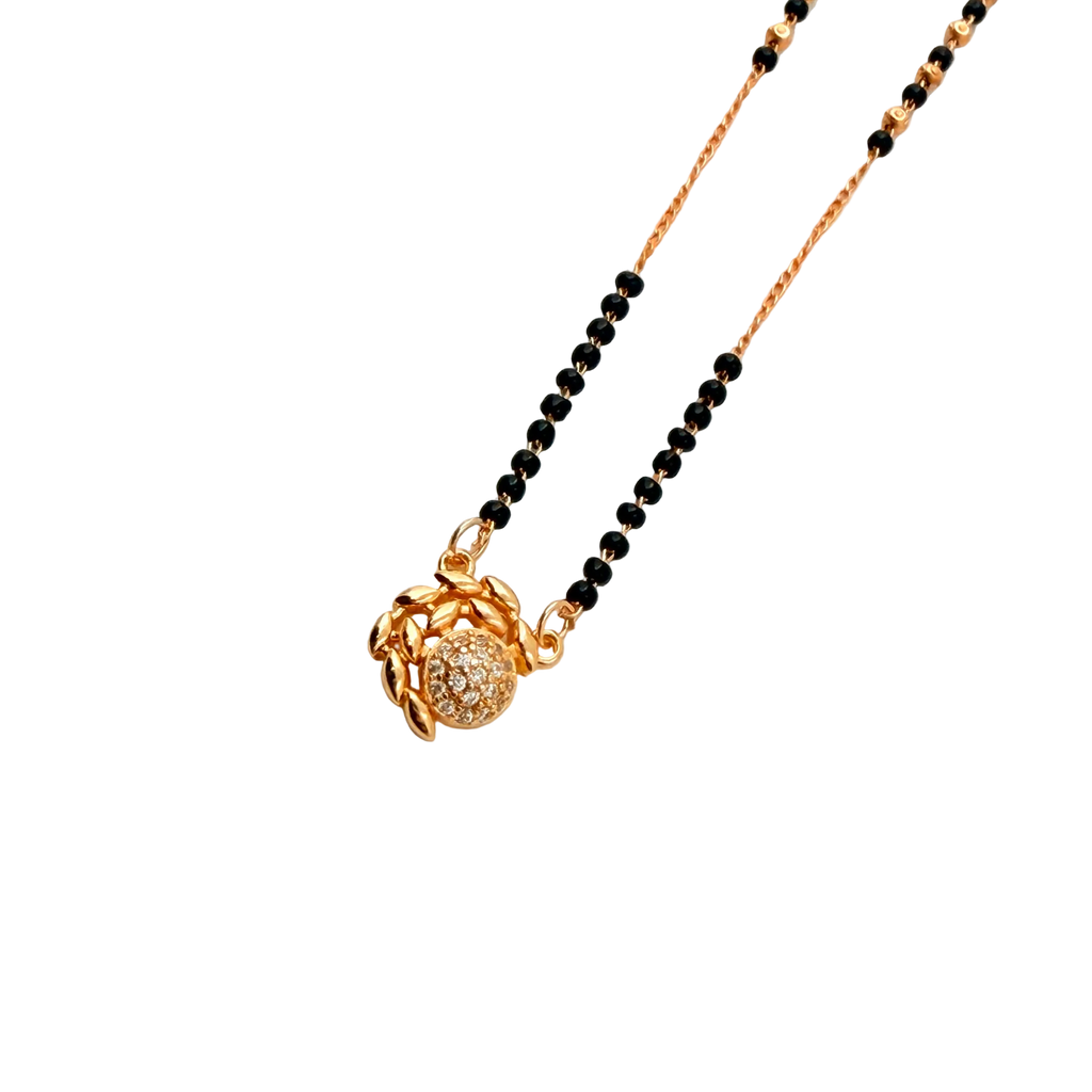 Floral Halo Mangalsutra Necklace