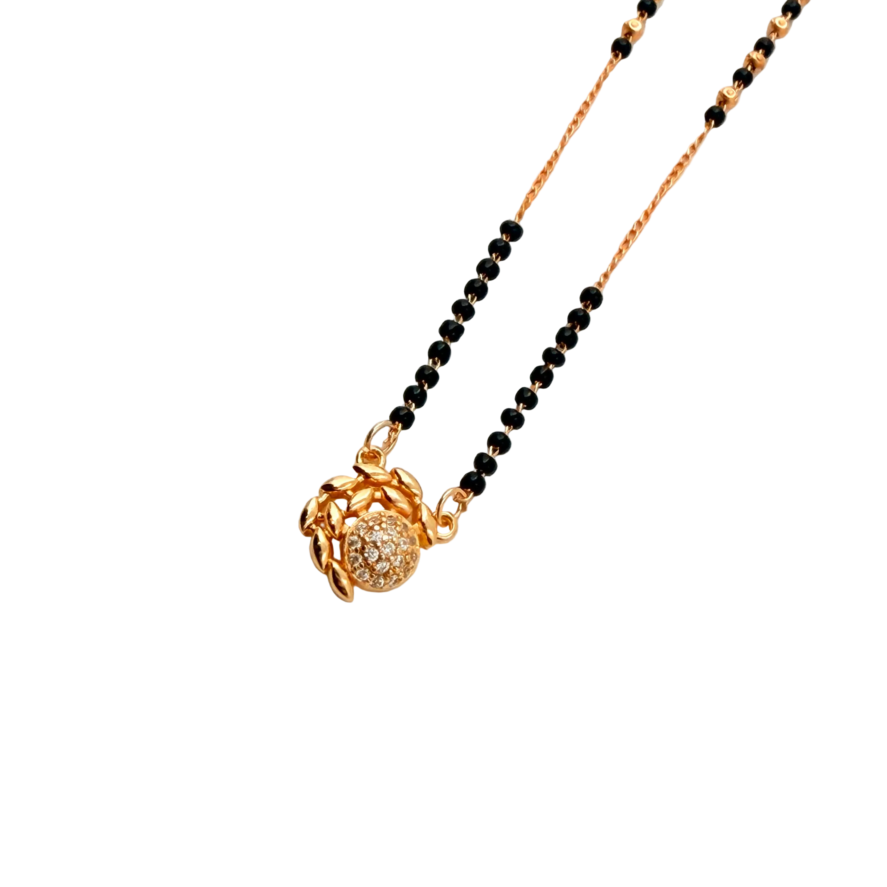 Floral Halo Mangalsutra Necklace