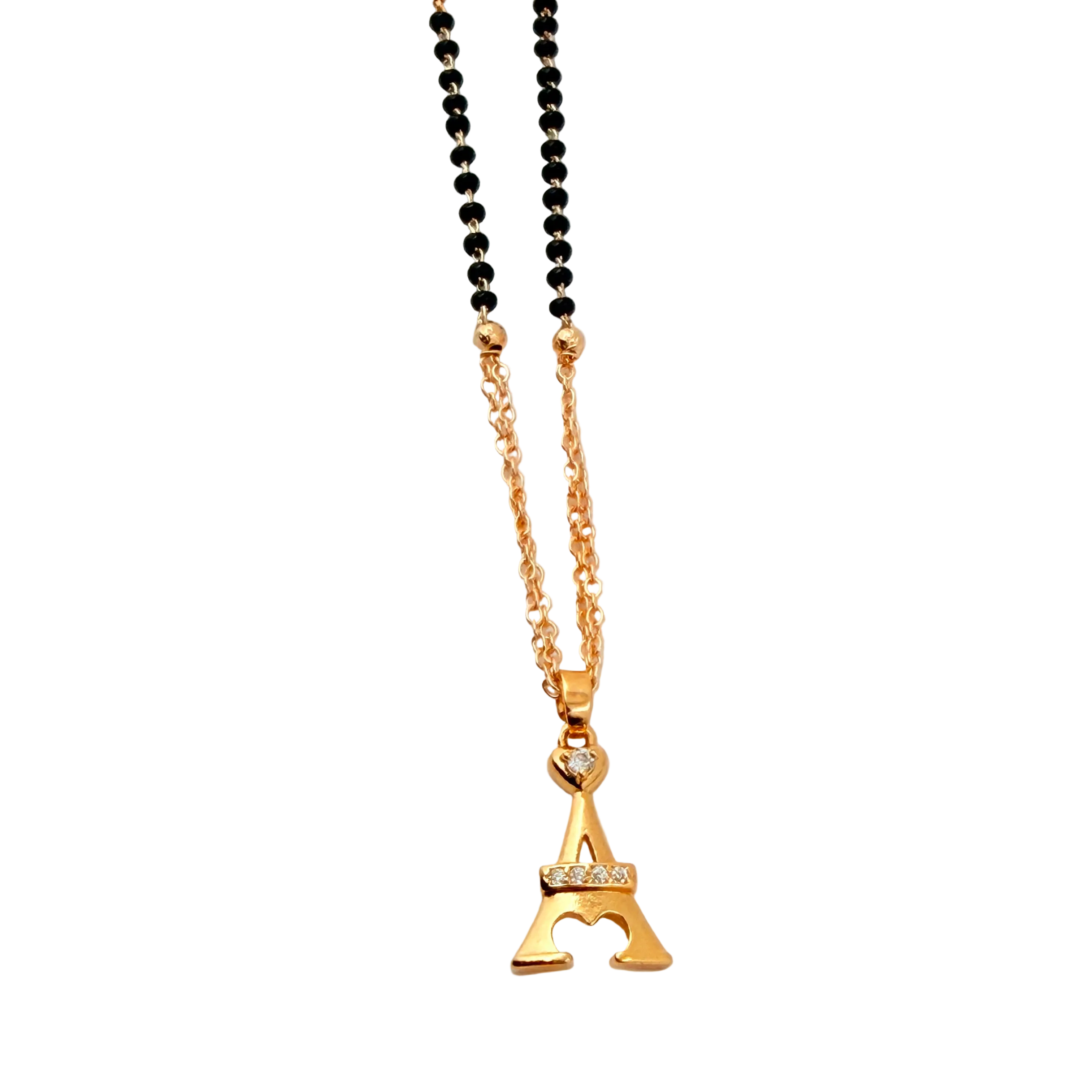 Eiffel Charm Mangalsutra Necklace