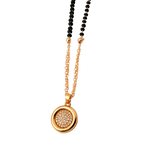Classic Halo Disc Mangalsutra Necklace