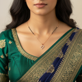 Interlocked Heart Mangalsutra Necklace
