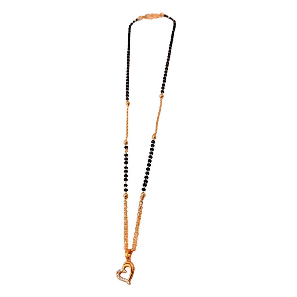 Interlocked Heart Mangalsutra Necklace